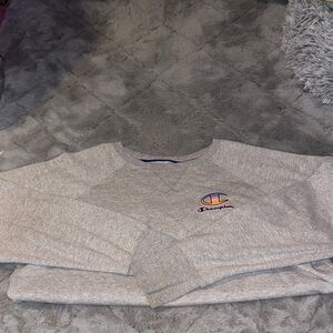 Champion Light Gray Crewneck Men's Sweater